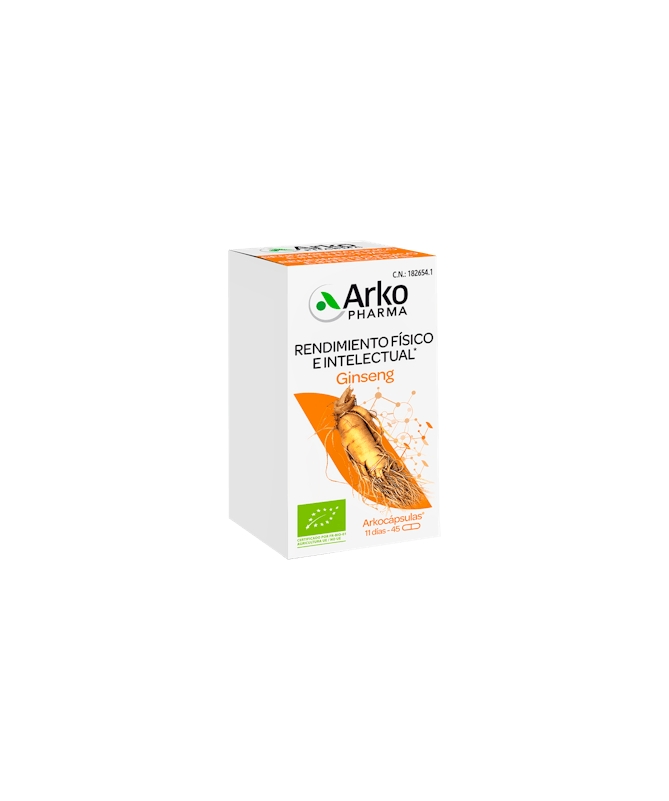 ARKOCAPSULAS GINSENG BIO 45 CAPSULAS – foto del producto ginseng arkocapsulas bio