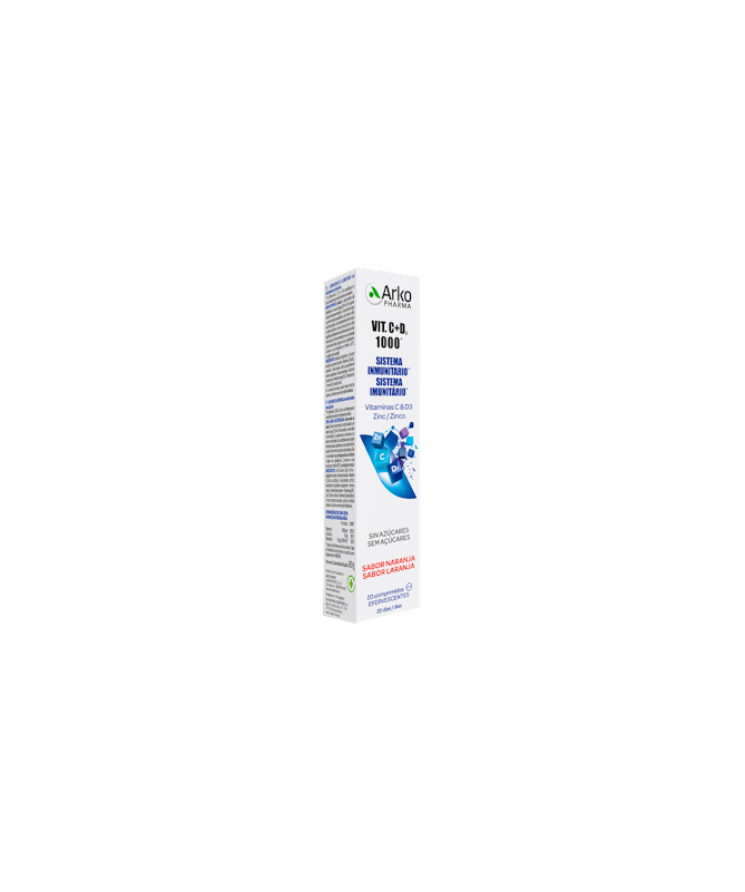VITAMINA C & D3 1000 20 COMP – foto del producto cada vitamina 1000
