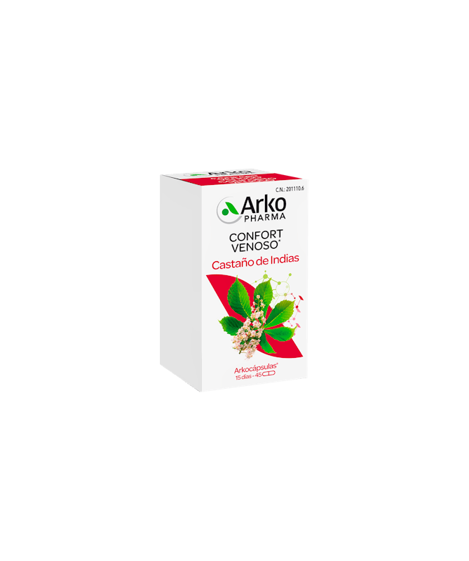 ARKOPHARMA CASTAÑO DE INDIAS BIO 45 CAPS – foto del producto cada arkopharma castaño