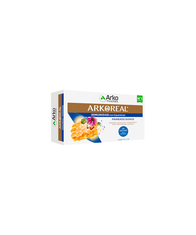 ARKOREAL INMUNIDAD SIN AZUCAR 20AMP 15ML – foto del producto arkoreal inmunidad azucar