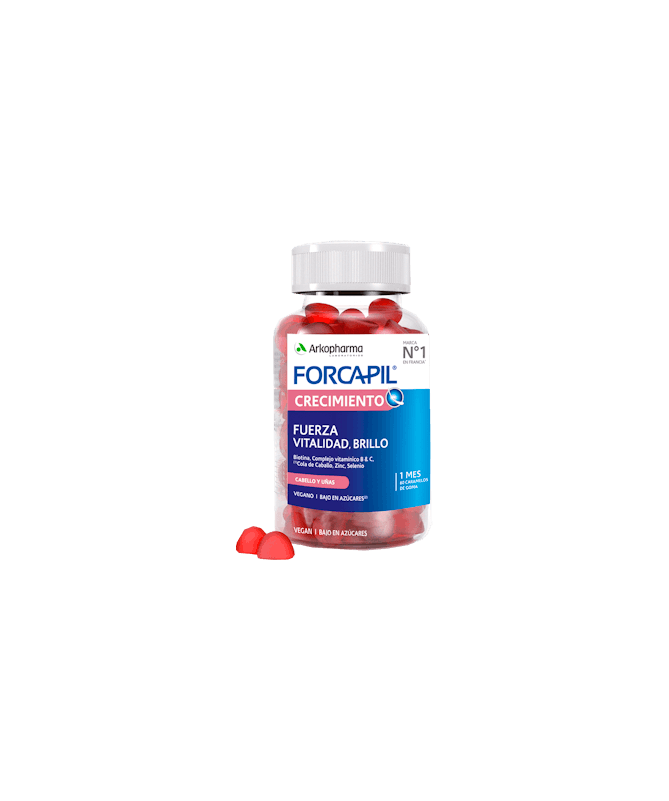 FORCAPIL CRECIMIENTO 60 CARAMELOS DE GOM – foto del producto cada forcapil crecimiento