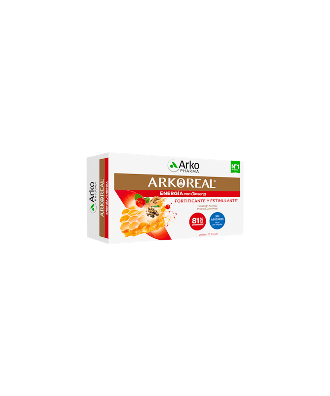 ARKOREAL JALEA REAL + GINSENG 20U – foto del producto ginseng extracto jalea ARKOREAL JALEA REAL + GINSENG 20U – foto del producto ginseng extracto jalea