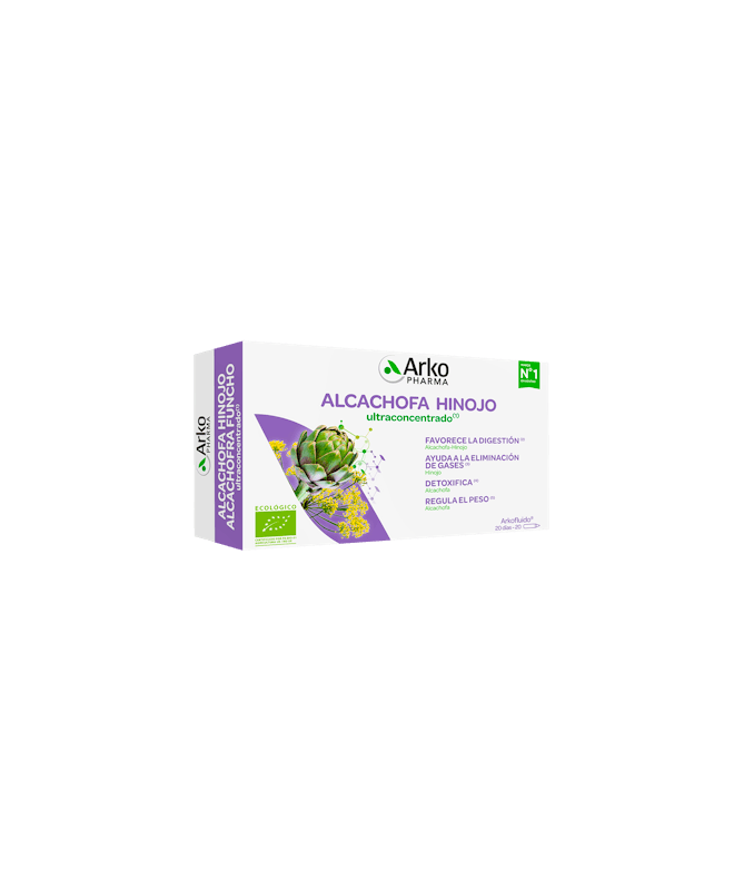 ARKOFLUIDO ALCACHOFA HINOJO 20 AMP BEBIB – foto del producto energía alcachofa hinojo