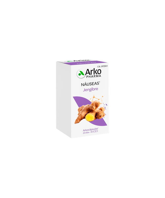ARKOCAPSULAS JENGIBRE BIO 40 CAPSULAS – foto del producto jengibre arkocapsulas bio