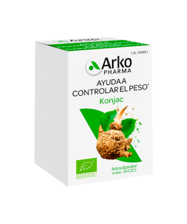 GLUCOMANANO ARKOPHARMA 80 CAPSULAS – foto del producto cada glucomanano arkopharma