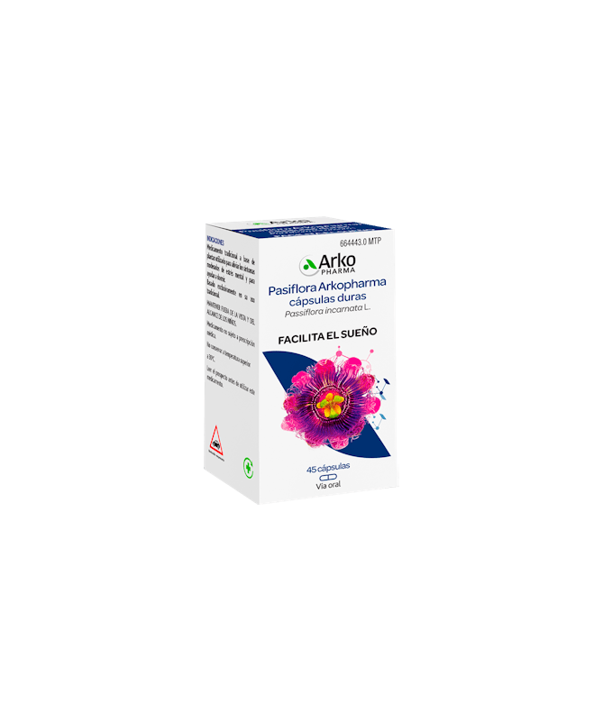 ARKOPHARMA PASIFLORA 300 MG 45 CAPS – foto del producto arkopharma pasiflora 300