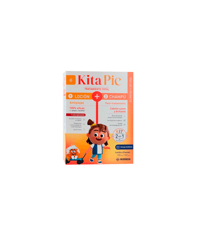 KITAPIC KIT ANTIPIOJOS LOCION+CHAMPU 100 – foto del producto kitapic kit antipiojos