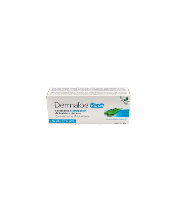 DERMALOE MED GEL CICATRIZACION HERIDA 40 – foto del producto sodio gel aloe DERMALOE MED GEL CICATRIZACION HERIDA 40 – foto del producto sodio gel aloe