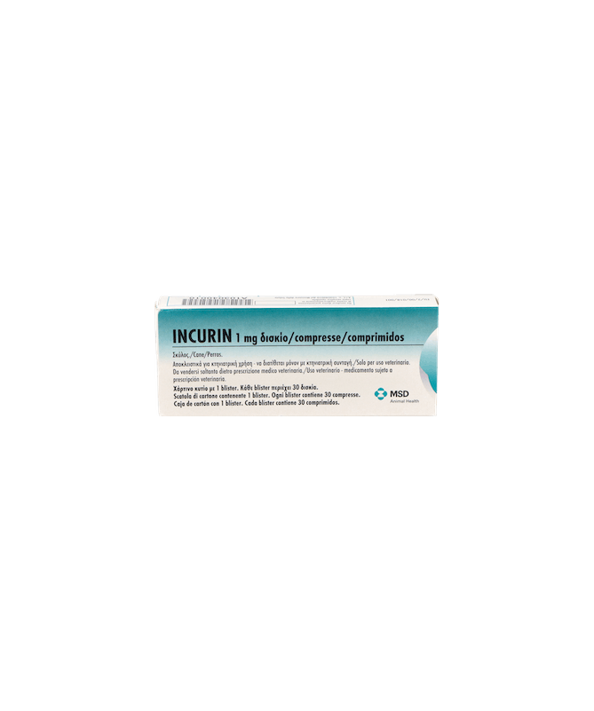 INCURIN 1 MG 30 COMP MSD – foto del producto cada incurin comp INCURIN 1 MG 30 COMP MSD – foto del producto cada incurin comp