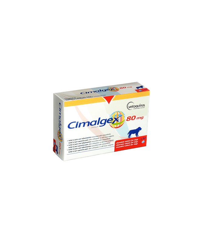 CIMALGEX 80 MG 32COMP VETOQUINOL – foto del producto cada cimalgex 32comp CIMALGEX 80 MG 32COMP VETOQUINOL – foto del producto cada cimalgex 32comp