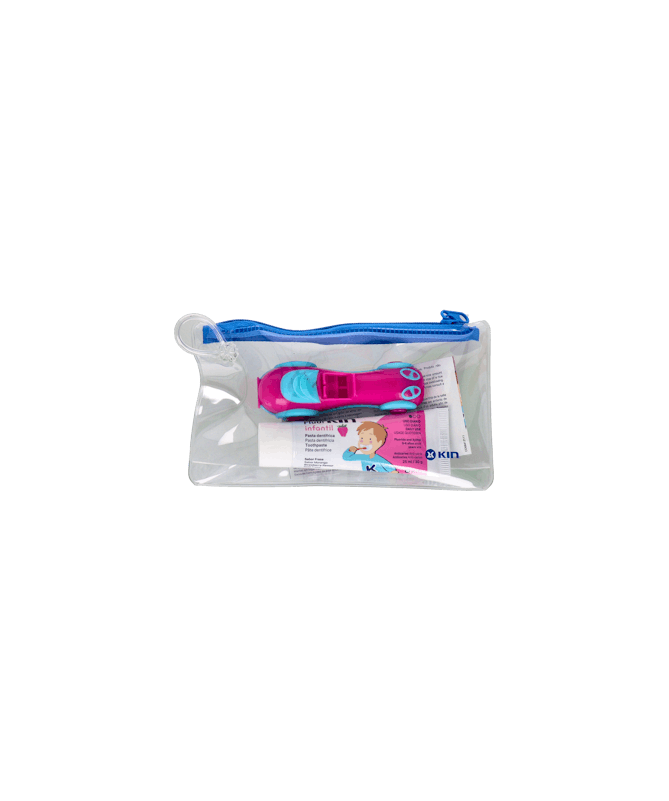CEPILLO KIN INFANTIL VIAJE COCHE+PASTA – foto del producto cada cepillo kin
