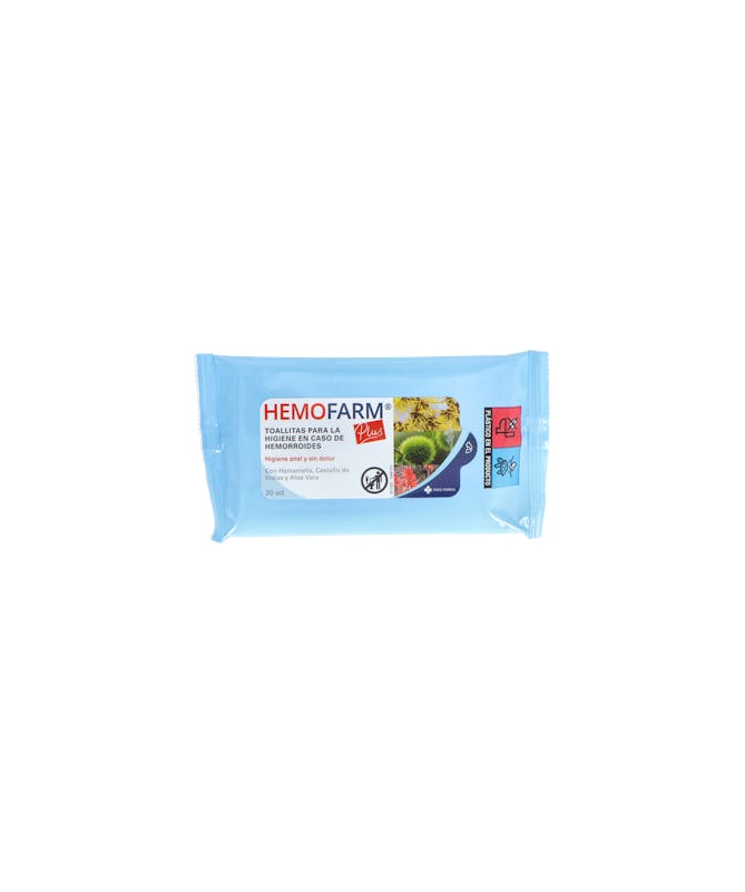 HEMOFARM PLUS TOALLITAS SOBRE 20 UD – foto del producto cada hemofarm plus HEMOFARM PLUS TOALLITAS SOBRE 20 UD – foto del producto cada hemofarm plus