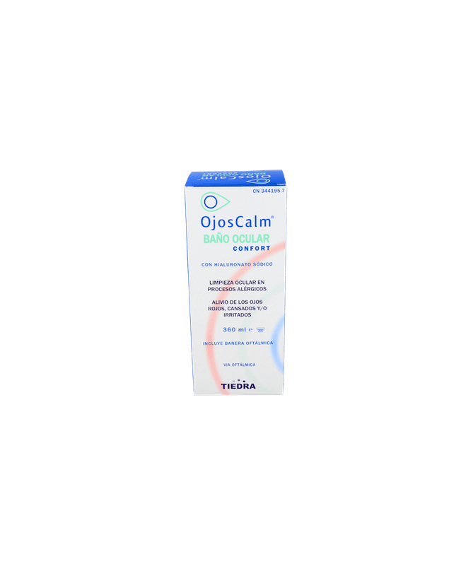 OJOSCALM BAÑO OCULAR ESTERIL 360 ML – foto del producto cada ojoscalm baño OJOSCALM BAÑO OCULAR ESTERIL 360 ML – foto del producto cada ojoscalm baño