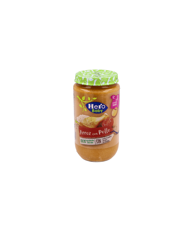 HERO BABY ARROZ CON POLLO 235 GRAMOS – foto del producto cada hero baby HERO BABY ARROZ CON POLLO 235 GRAMOS – foto del producto cada hero baby