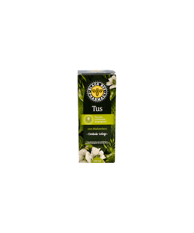BLACK BEE TUS JARABE 220 ML 1UD – foto del producto extracto seco hojas