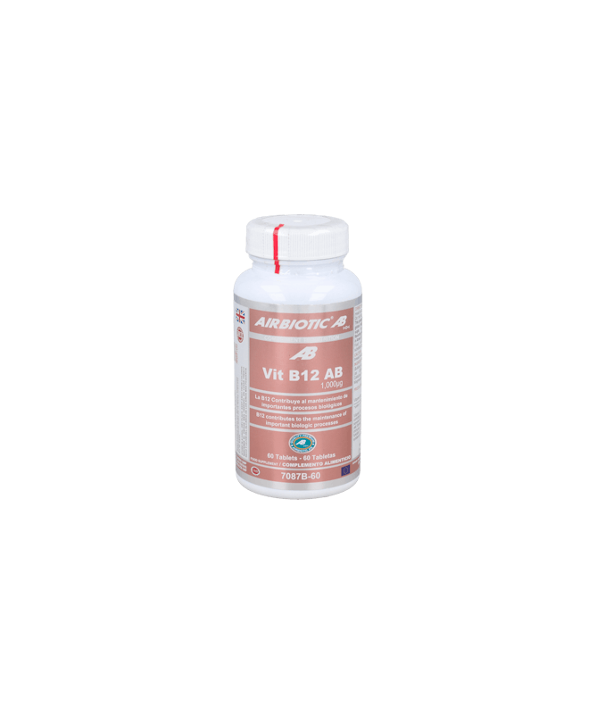 VITAMINA B12 1000 MCG 60 COMP AIRBIOTIC – foto del producto cada vitamina b12 VITAMINA B12 1000 MCG 60 COMP AIRBIOTIC – foto del producto cada vitamina b12