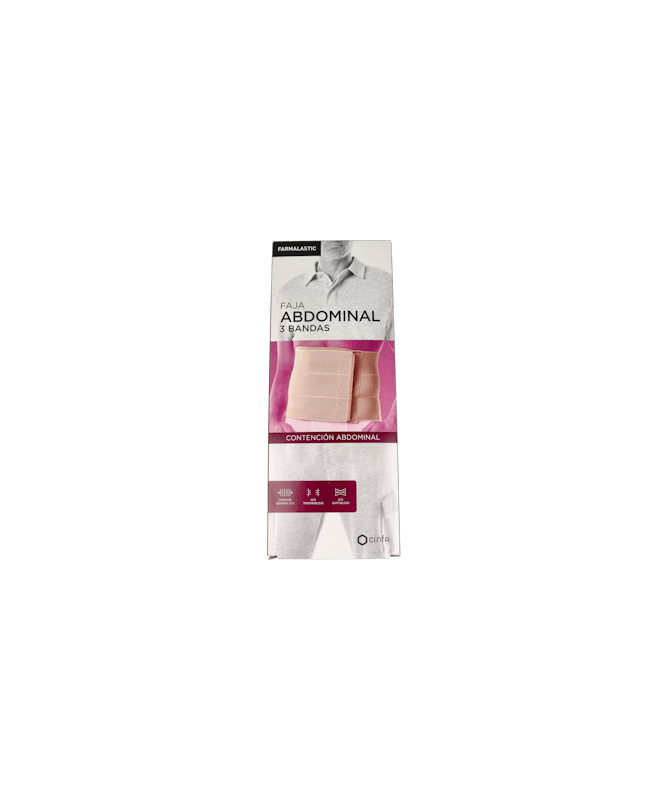 FAJA FARMALASTIC ABDOMINAL 3 BANDAS T G – foto del producto faja farmalastic abdominal
