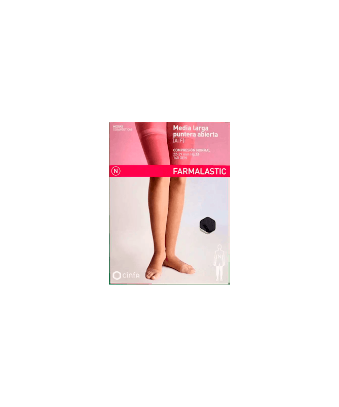 MEDIA LARG FARMALASTIC 15/20MMHG NEGR EG – foto del producto media larg farmalastic