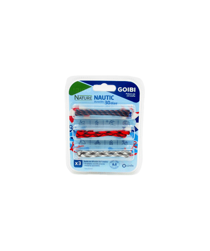 GOIBI PULSERA CITRONELLA NAUTIC X 3UD – foto del producto goibi pulsera citronella