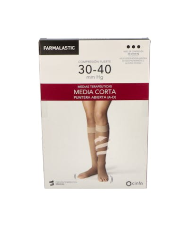 MEDIA CORTA FARMALASTIC FUERTE EXTRA GDE – foto del producto media corta farmalastic