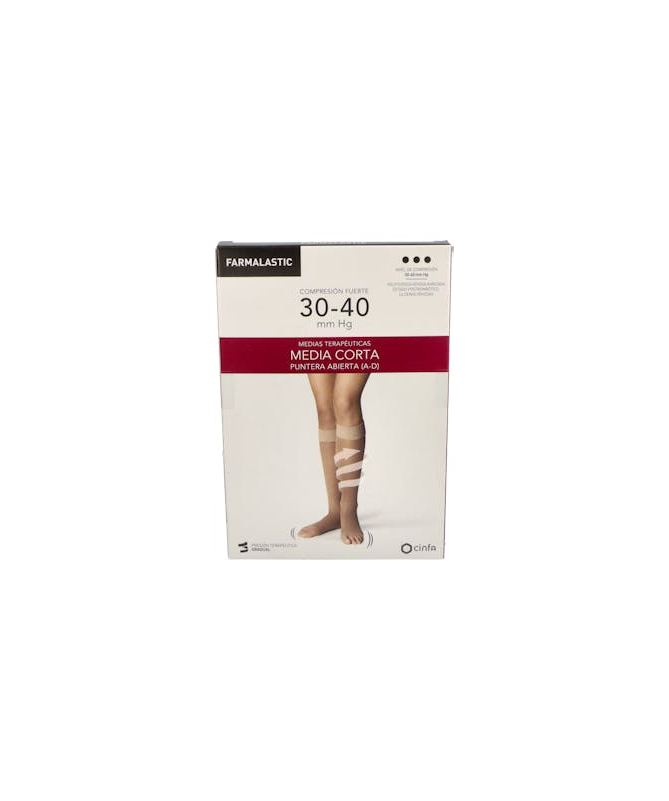 MEDIA CORTA FARMALASTIC FUERTE EXTRA GDE – foto del producto media corta farmalastic