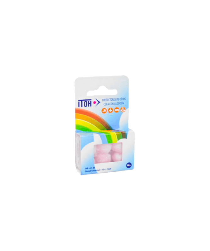 TAPONES OIDO ITOH CERA 6 UND – foto del producto cada tapones oido