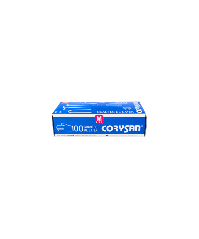 GUANTES CORYSAN LATEX T/MED. 100 UND. – foto del producto tejido guantes corysan GUANTES CORYSAN LATEX T/MED. 100 UND. – foto del producto tejido guantes corysan