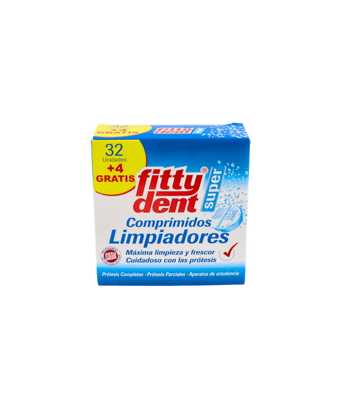 FITTYDENT LIMPIADOR 32U+4 GRATIS – foto del producto cada fittydent limpiador FITTYDENT LIMPIADOR 32U+4 GRATIS – foto del producto cada fittydent limpiador