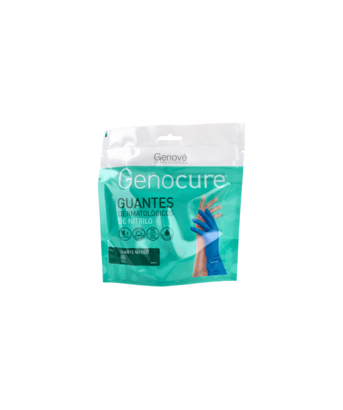 GENOCURE GUANTES DERMAT NITRILO M/T7 2UN – foto del producto cada genocure guantes