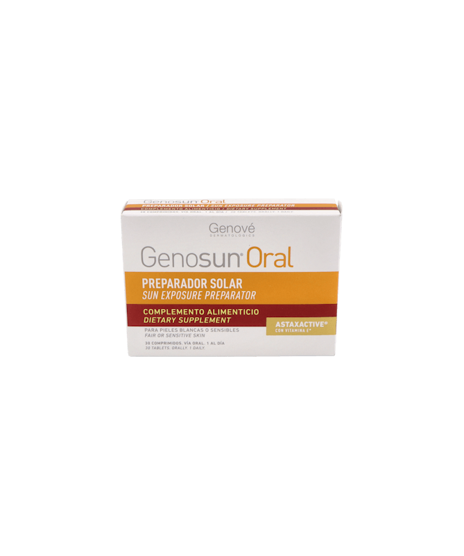 GENOSUN ORAL 30 COMPRIMIDOS – foto del producto cada genosun oral GENOSUN ORAL 30 COMPRIMIDOS – foto del producto cada genosun oral