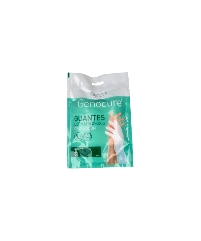 GUANTE ALGODON GENOCURE DERMAT T/MED 1U – foto del producto cada guante algodon