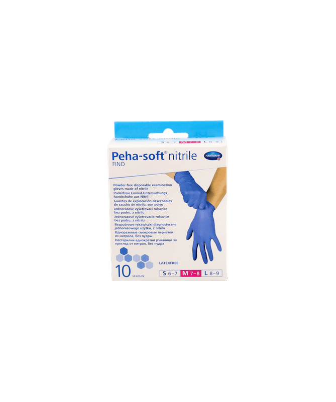 GUANTES PEHA S NITR FIN MD 10U – foto del producto cada guantes peha