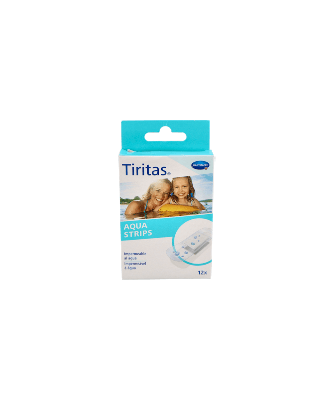 TIRITAS AQUA STRIPS 25 X 72 CM 12 UDS – foto del producto cada tiritas aqua