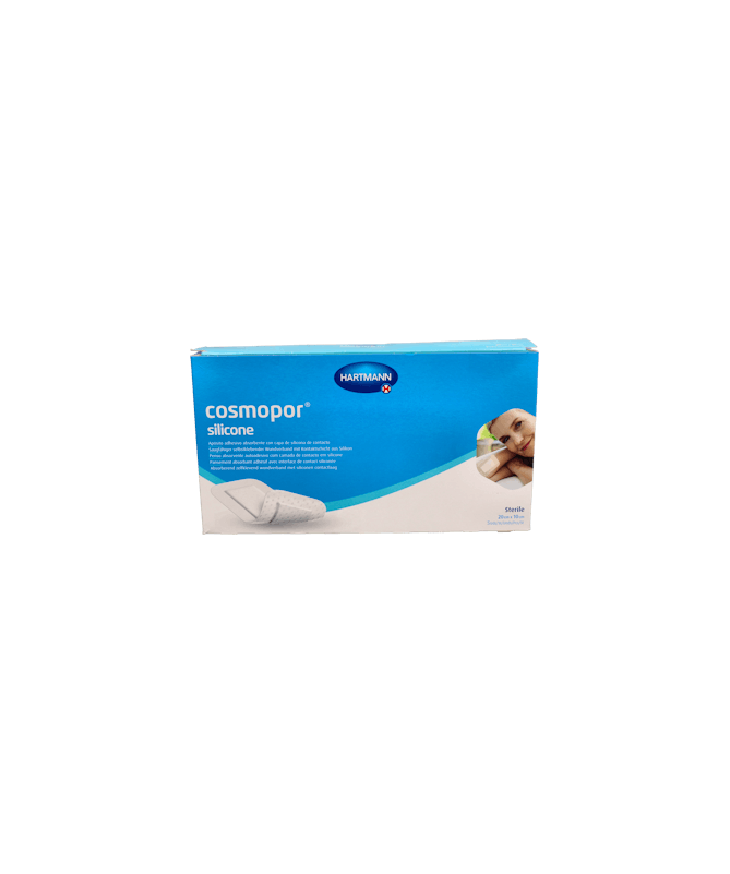 COSMOPOR SILICONE APOSITO EST 20X10CM 5U – foto del producto cada cosmopor silicone