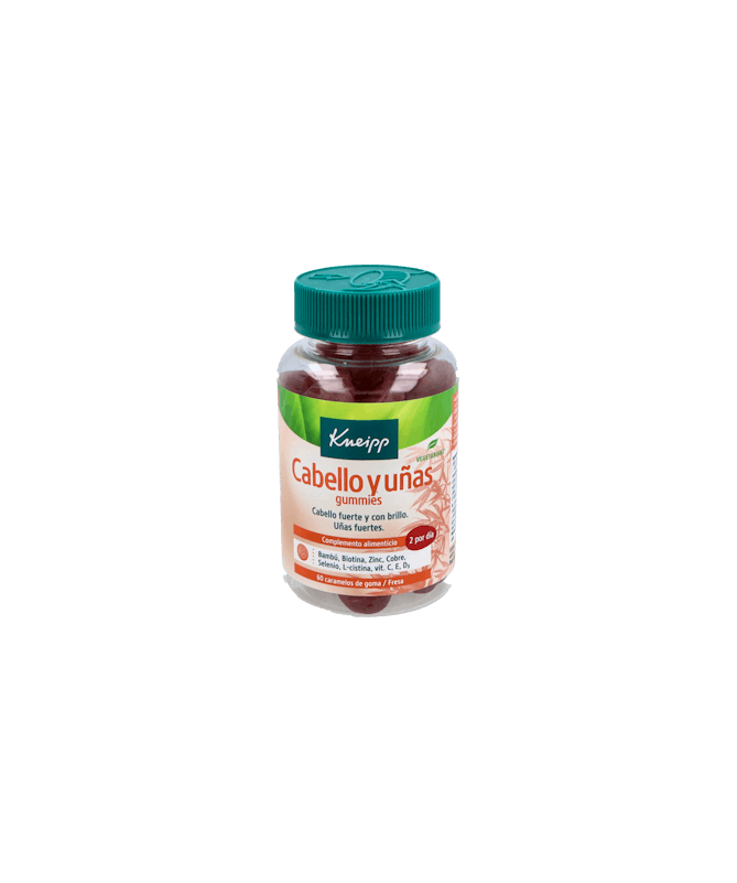 KNEIPP CABELLO Y UÑAS 60 GUMMIES FRESA – foto del producto aceites kneipp cabello KNEIPP CABELLO Y UÑAS 60 GUMMIES FRESA – foto del producto aceites kneipp cabello