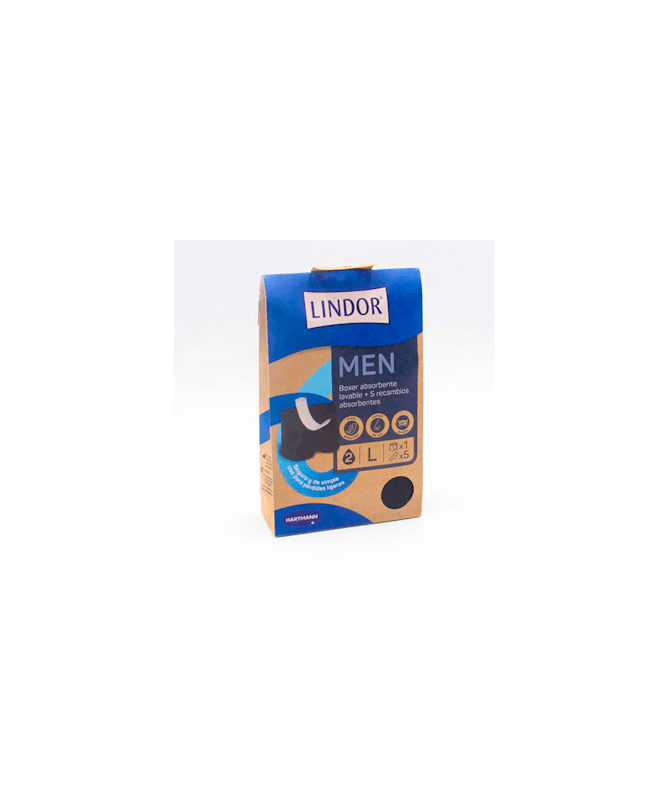LINDOR MEN BOXER ABSOR LAVAB L +5 RECAMB – foto del producto lindor men boxer