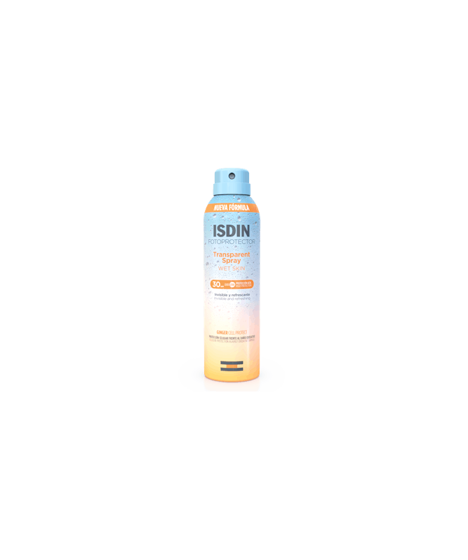 FP ISDIN SPF30 SPRAY TRANSP 250ML – foto del producto isdin spf30 spray FP ISDIN SPF30 SPRAY TRANSP 250ML – foto del producto isdin spf30 spray