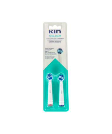 CEPILLO ELEC KIN RECAMBIO LIMP TOT 2 UD – foto del producto cada cepillo elec