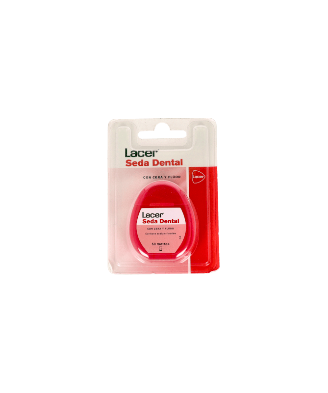 LACER SEDA DENTAL CERA Y FLUOR 50 METROS – foto del producto dental seda lacer