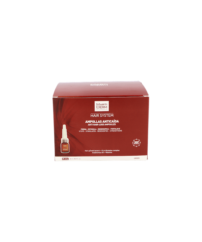 MARTIDERM AMPOLLAS ANTICAIDA 28 UD 3 ML – foto del producto complejo martiderm ampollas MARTIDERM AMPOLLAS ANTICAIDA 28 UD 3 ML – foto del producto complejo martiderm ampollas