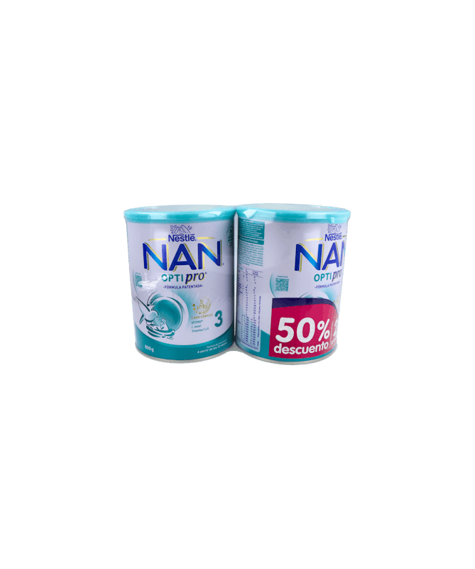 NAN 3 DUPLO 2X800 GR (2ª UD AL 50%) – foto del producto nan duplo 2x800 NAN 3 DUPLO 2X800 GR (2ª UD AL 50%) – foto del producto nan duplo 2x800