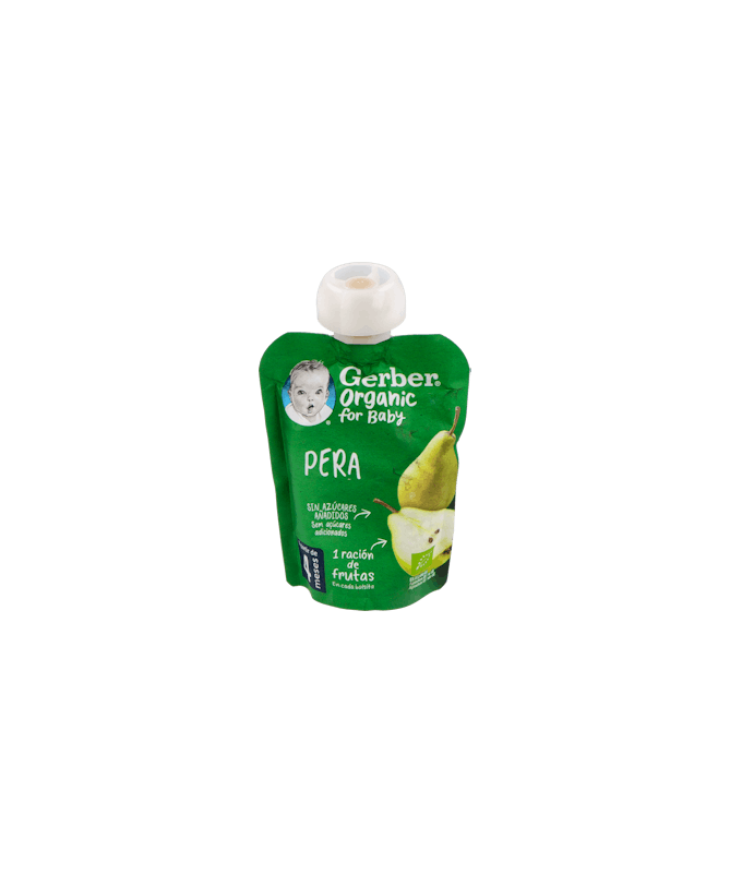 GERBER POUCH ORGANIC PERA 90G – foto del producto cada gerber pouch GERBER POUCH ORGANIC PERA 90G – foto del producto cada gerber pouch