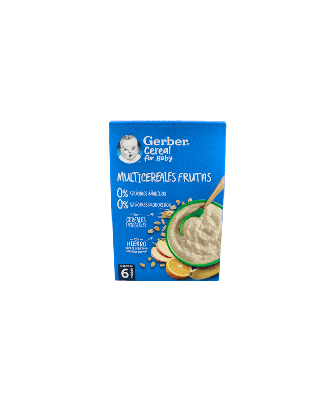 GERBER MULTICEREALES FRUTA 0% AZUCAR 270 – foto del producto cada gerber multicereales GERBER MULTICEREALES FRUTA 0% AZUCAR 270 – foto del producto cada gerber multicereales