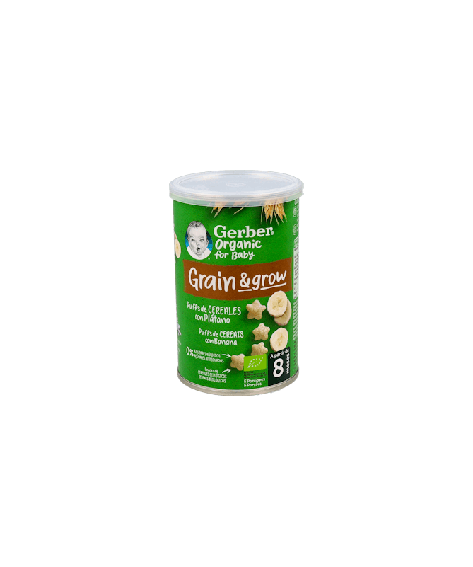 GERBER SNACKS ORGANIC PUFF CERE PLAT 35G – foto del producto cada gerber snacks GERBER SNACKS ORGANIC PUFF CERE PLAT 35G – foto del producto cada gerber snacks
