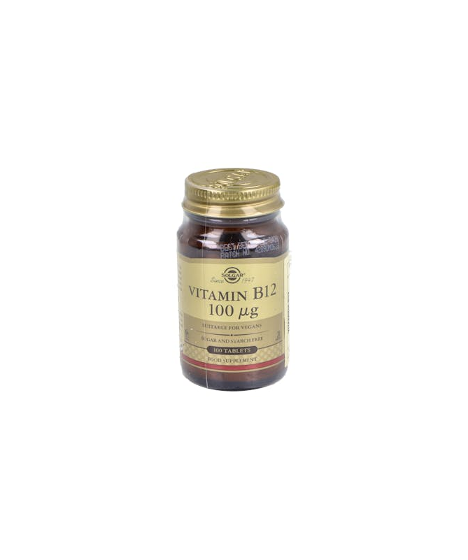 VIT B12 100MCG CIANOCOBALAMI 100C SOLGAR – foto del producto cada vit b12 VIT B12 100MCG CIANOCOBALAMI 100C SOLGAR – foto del producto cada vit b12