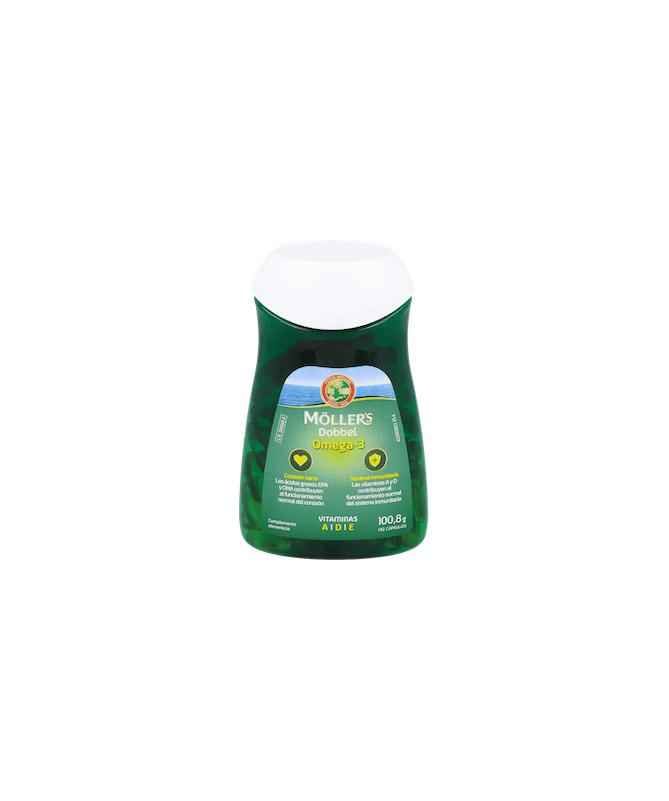 MOLLER´S DOBBEL OMEGA 3 112 CAPS – foto del producto cada moller dobbel MOLLER´S DOBBEL OMEGA 3 112 CAPS – foto del producto cada moller dobbel
