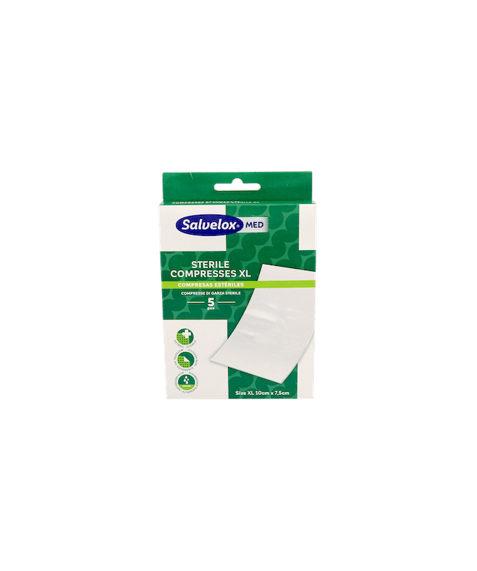 SALVELOX MED COMPRESAS ESTERIL L 5 UD – foto del producto cada salvelox med SALVELOX MED COMPRESAS ESTERIL L 5 UD – foto del producto cada salvelox med