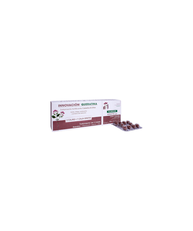 KLORANE TRIO KERATINCAPS 90 CAPSULAS – foto del producto cada klorane trio KLORANE TRIO KERATINCAPS 90 CAPSULAS – foto del producto cada klorane trio
