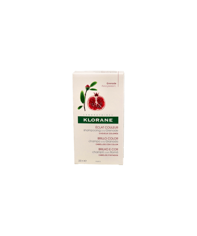 KLORANE CHAMPU EXTRATO DE GRANADA 200ML – foto del producto cada klorane champu