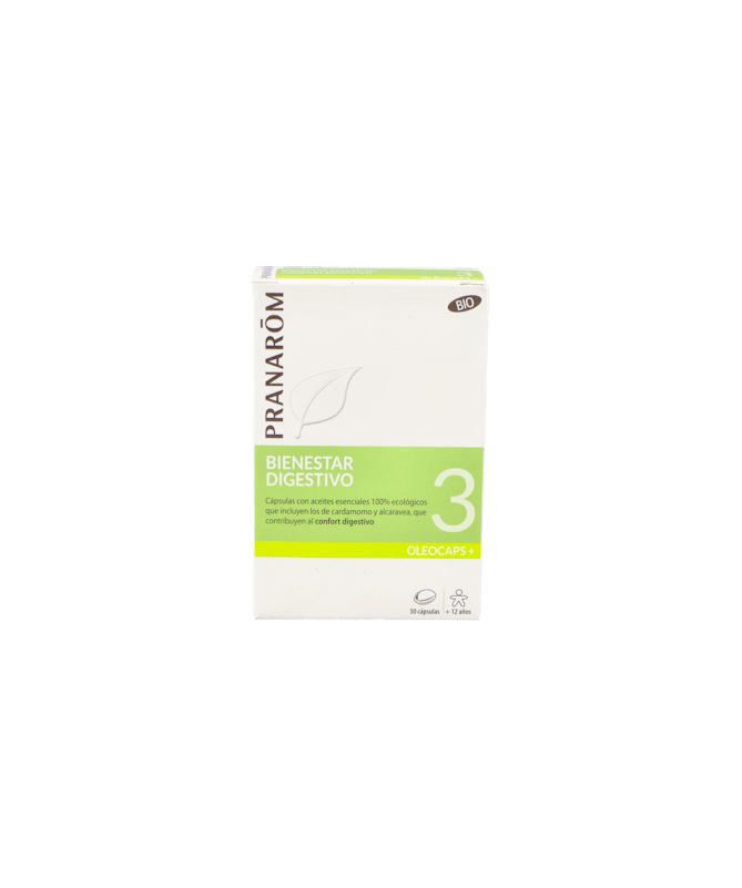 OLEOCAPS 3 BIENESTAR DIGESTIVO BIO 30CAP – foto del producto cada oleocaps bienestar